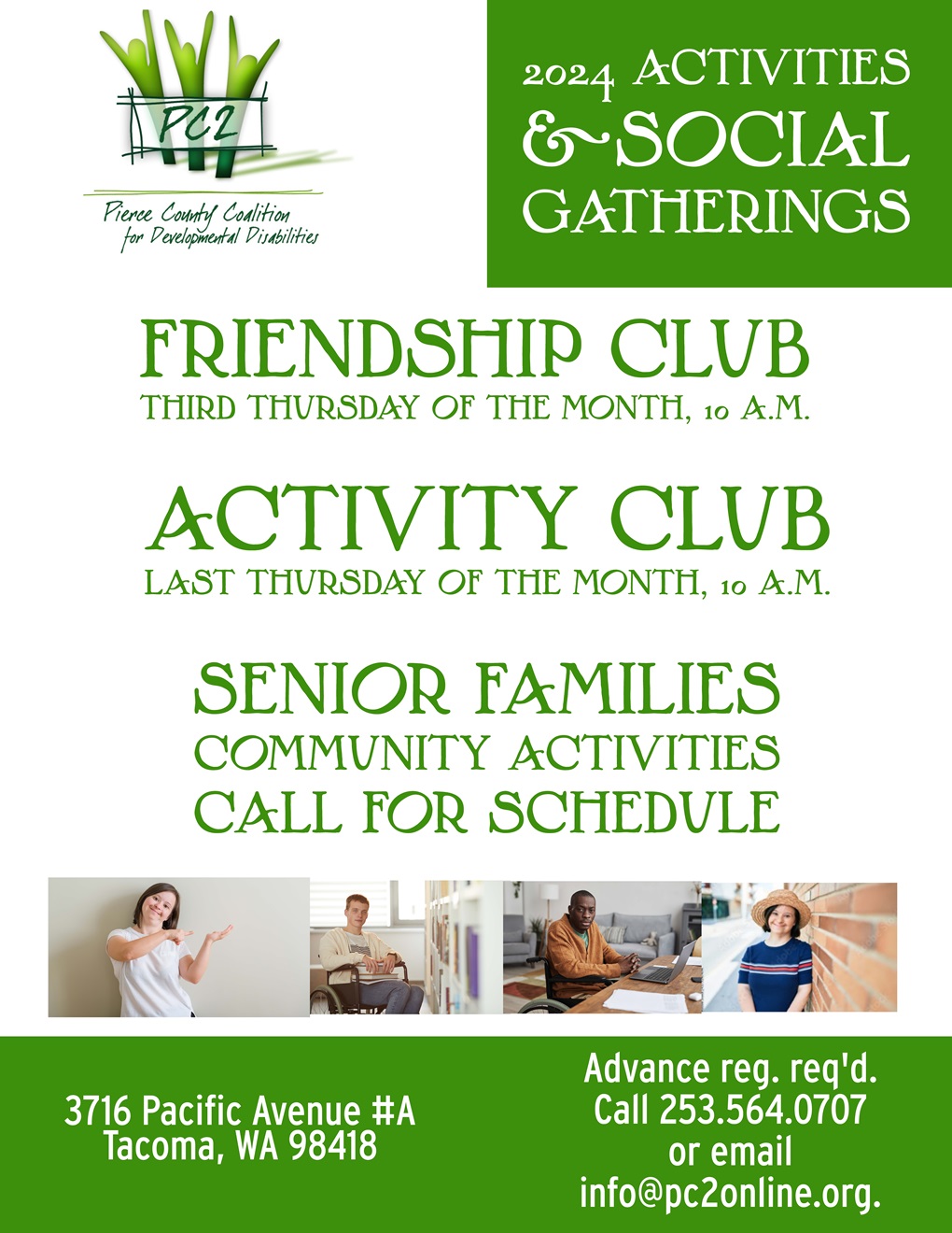 PC2 Activities and Social Gatherings - Events Flyer